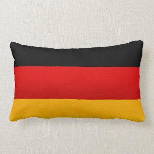 Modern Stripped German flag Lumbar Pillow