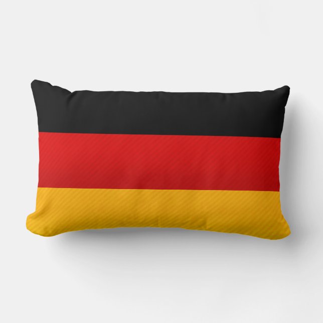 Modern Stripped German flag Lumbar Pillow (Front)