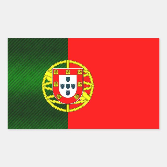 Modern Stripped Portuguese flag Sticker (Front)