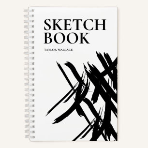 Modern strokes Sketch Book Personalized
