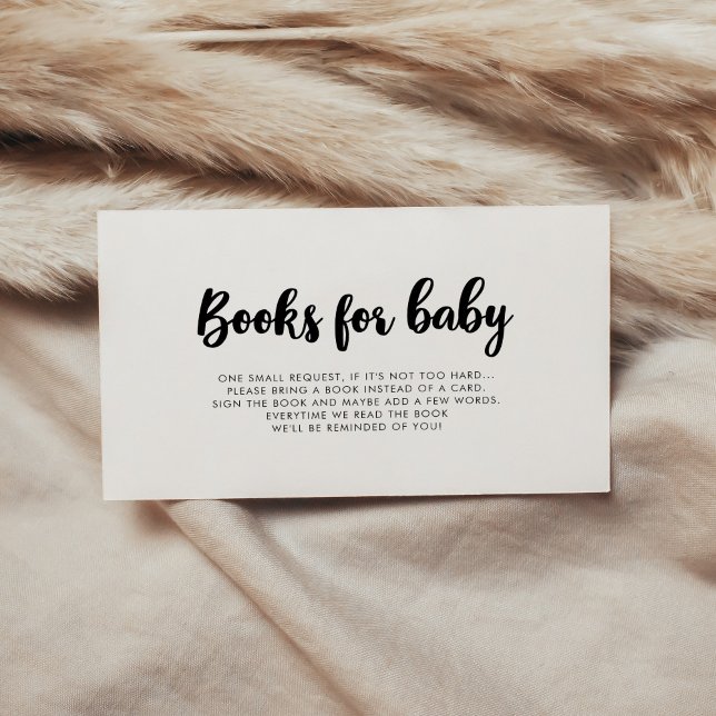 Modern style baby shower book request card (Creator Uploaded)
