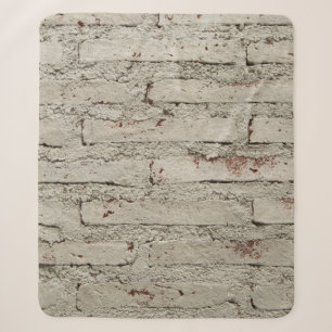 Modern style design decorative brick wall surface sherpa blanket