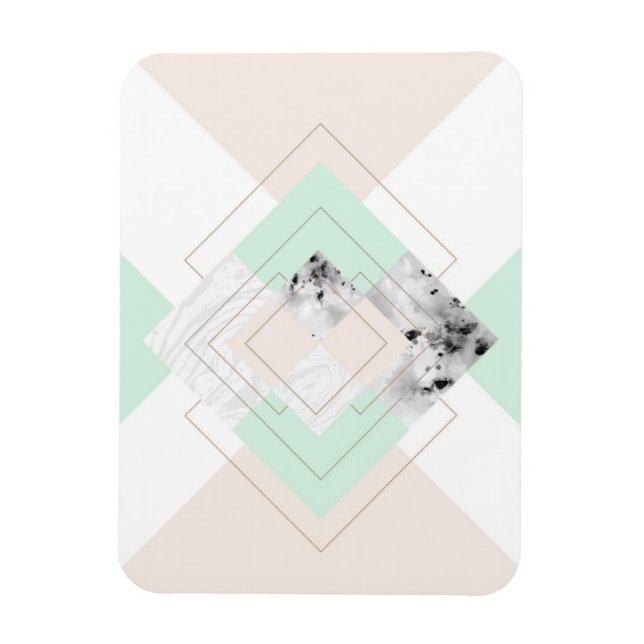Modern Style Geometric Design Magnet (Vertical)