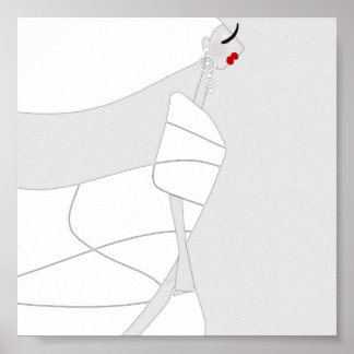 Modern Style Glam Coloring Poster Miss Jazzy