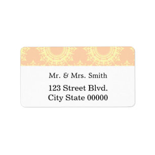 Modern Style Invitation Label