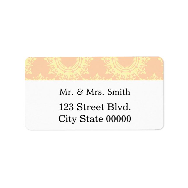 Modern Style Invitation Label (Front)