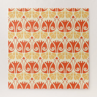 Modern Style Mushrooms: Trendy Pattern Jigsaw Puzzle