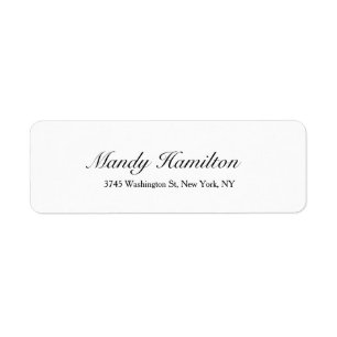 Modern Style Script Creative Elegant Black White
