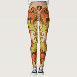 Modern Style Stained Glass Window Leggings