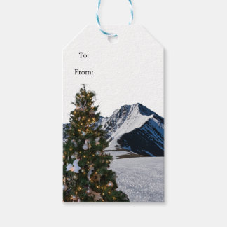 Modern Style Tree and Mountain Gift Tags