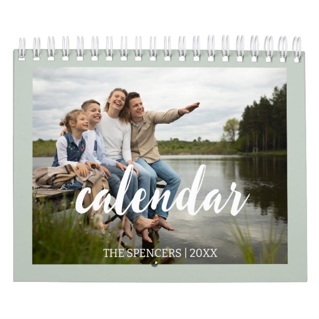 Modern Stylish 2024 Family Photo Calendar (Cover)
