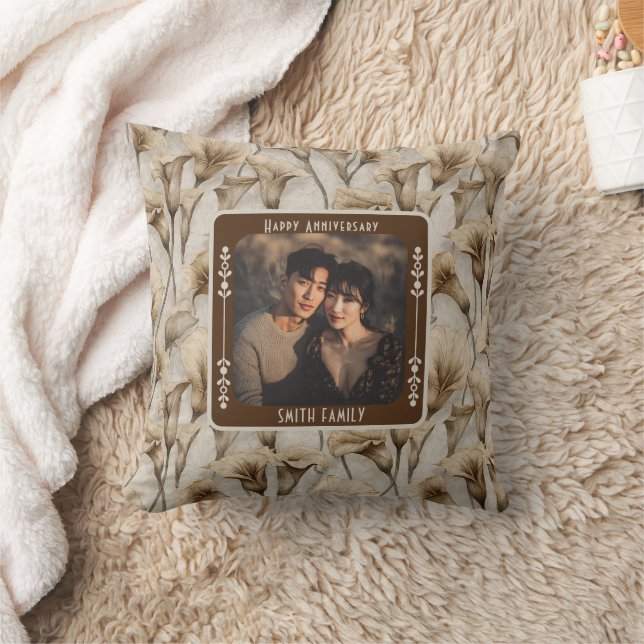 Modern Stylish 20Th Anniversary Throw Pillow  (Blanket)
