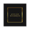Modern stylish black and gold professional