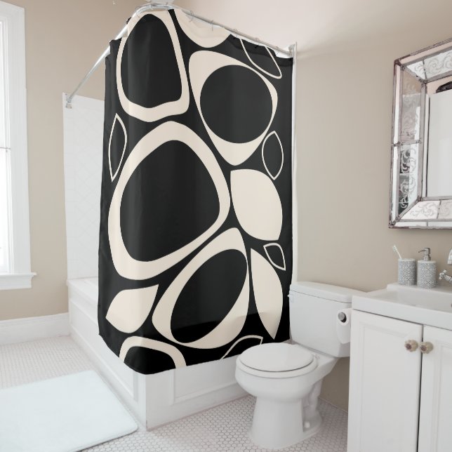 Modern Stylish Black Cream Abstract Pattern (In Situ)