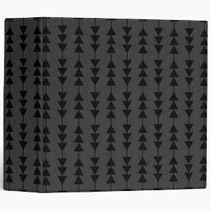 Modern & Stylish Black Hanging Triangles on Smoky Binder