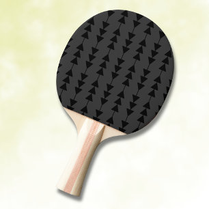 Modern & Stylish Black Hanging Triangles on Smoky Ping Pong Paddle