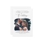 Modern Stylish Boho Wedding Photo Invitation
