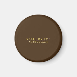 Modern Stylish Brown Gold Professional Magnet