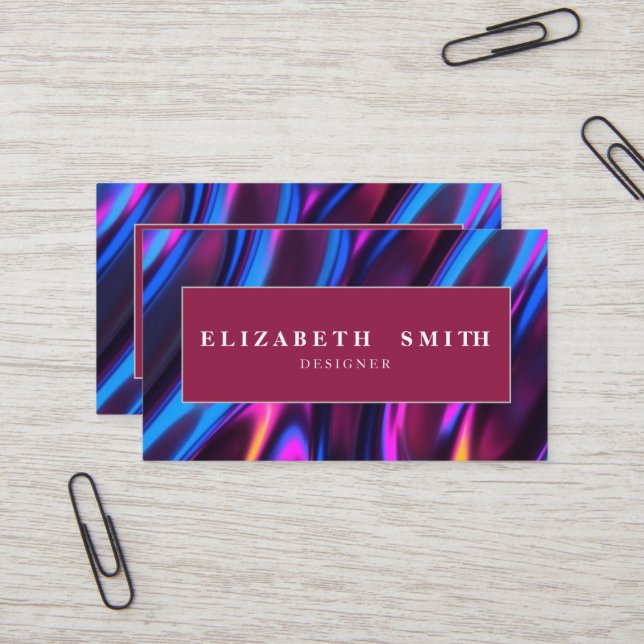 Modern Stylish Business Card (Front/Back In Situ)