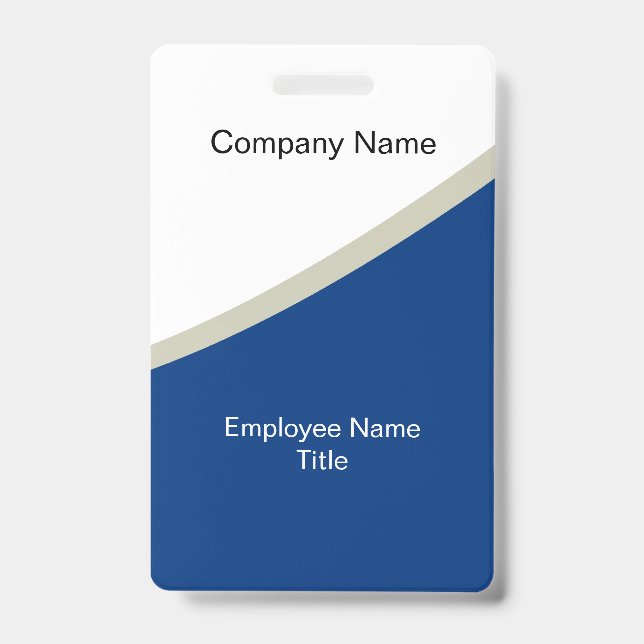 Modern Stylish Business Employee Badge Template (Front)