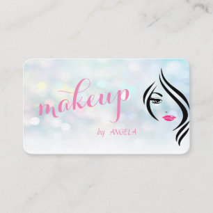 Modern Stylish Colourful Bokeh ,Face Silhouette Business Card