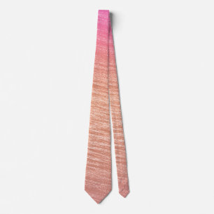 Modern Stylish Coral Pink Design Pattern Tie