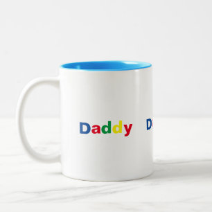 Modern Stylish Daddy Two-Tone Coffee Mug