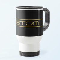 Modern Stylish Editable Gold Text & Line Stripes