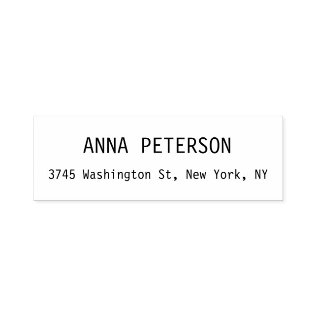 Modern Stylish Elegant Black & White Self-inking Stamp (Design)