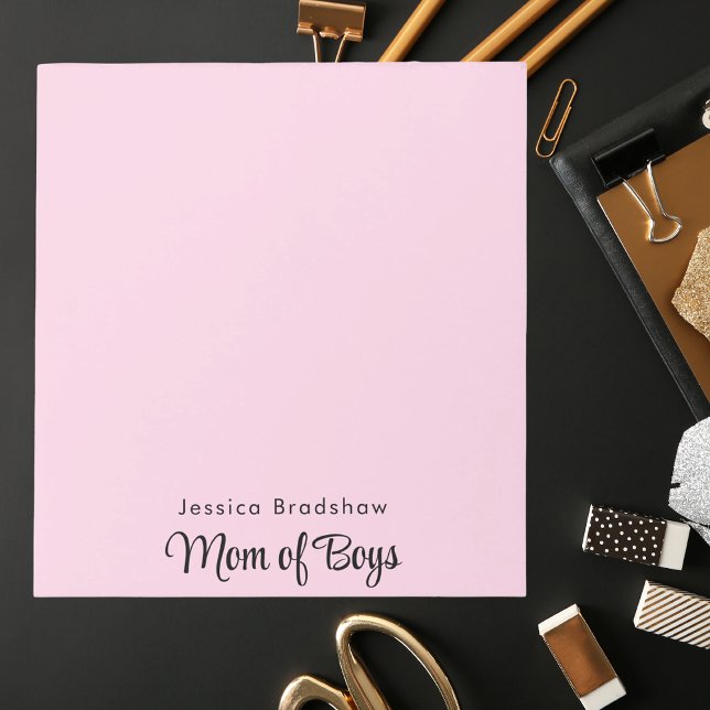 Modern Stylish For Mom Pink  Notepad (Creator Uploaded)