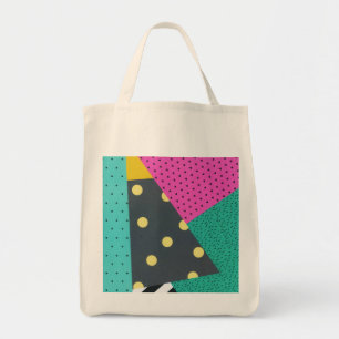 Modern Stylish Geometric Lines Pattern Tote Bag