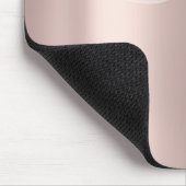 Modern Stylish Glitter Drips Rose Gold  Mouse Pad (Corner)