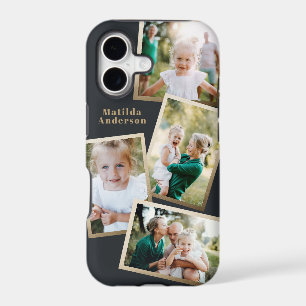 Modern stylish gold multi photo family electronic