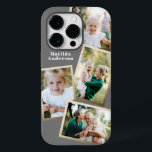 Modern stylish gold multi photo family electronic Case-Mate iPhone 14 pro case<br><div class="desc">Modern stylish gold multi photo family electronic phone case design. Ideal birthday,  Christmas,  mothers day or Fathers day design. Colours can be changed.</div>