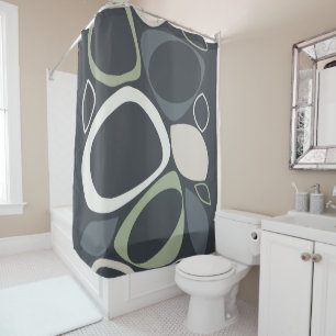 Modern Stylish Grey Sage Green Abstract Pattern