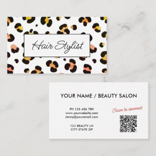 Modern Stylish Hair Stylist Business Card