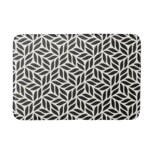 Modern Stylish Leaf Pattern Bath Mat