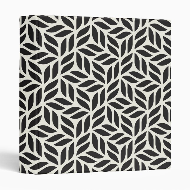 Modern Stylish Leaf Pattern Binder (Front/Spine)