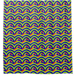 modern stylish lime/blue chevrons pattern