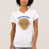 Modern Stylish Lion of Judah I Stand with Israel T-Shirt (Front)