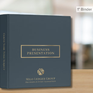 Modern Stylish Luxury Logo Presentation Binder