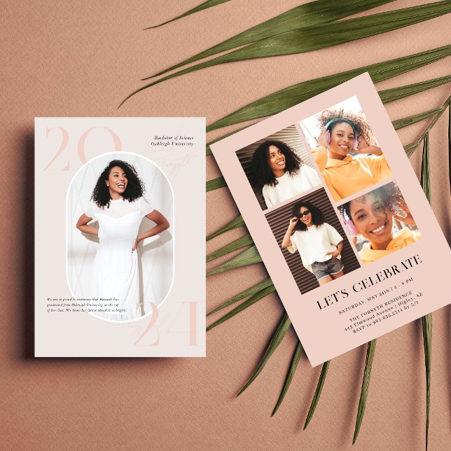 Modern Stylish Magazine | Graduation Photo Party Invitation (Creator Uploaded)