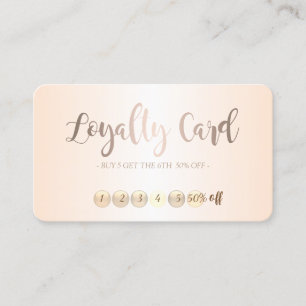 Modern Stylish Makeup  Loyalty Card