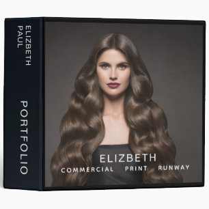 Modern Stylish Model Actor Name Photo Portfolio Binder