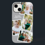 Modern stylish multi photo family electronic Case-Mate iPhone 14 case<br><div class="desc">Modern stylish multi photo family electronic phone case design. Ideal birthday,  Christmas,  mothers day or Fathers day design. Colours can be changed.</div>