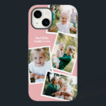 Modern stylish multi photo family electronic Case-Mate iPhone 14 case<br><div class="desc">Modern stylish multi photo family electronic phone case design. Ideal birthday,  Christmas,  mothers day or Fathers day design. Colours can be changed.</div>