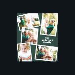 Modern stylish multi photo family green home decor<br><div class="desc">Modern stylish multi photo family home decor. Modern dark green colour can be changed.</div>