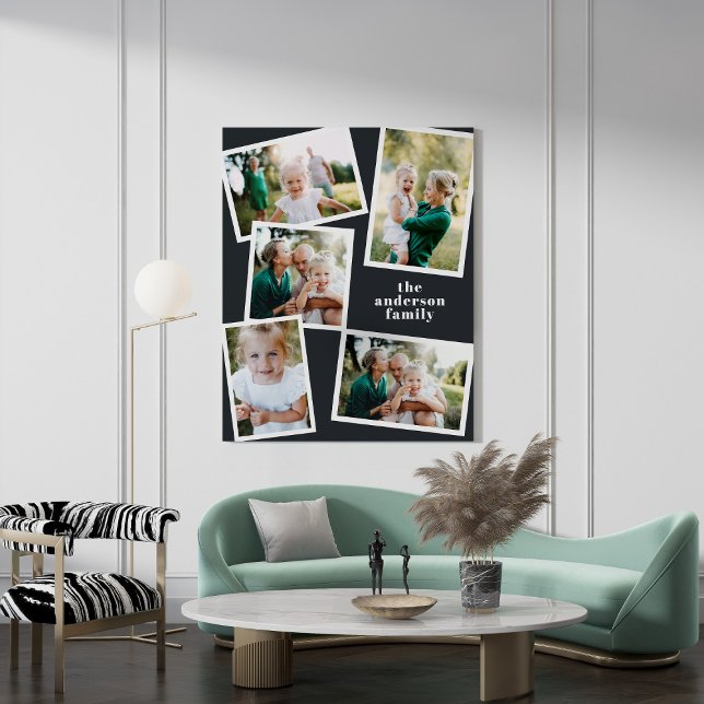 Modern stylish multi photo family home decor faux  (Creator Uploaded)