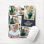 Modern stylish multi photo family home decor mouse pad<br><div class="desc">Modern stylish multi photo family home decor. Colours can be changed.</div>