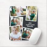 Modern stylish multi photo family home decor mouse pad<br><div class="desc">Modern stylish multi photo family home decor. Colours can be changed.</div>
